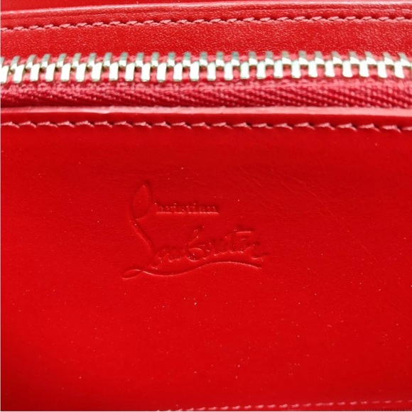 Christian Louboutin Black Leather Panettone
Spike Zip Around Wallet EUC - Picture 4 of 9